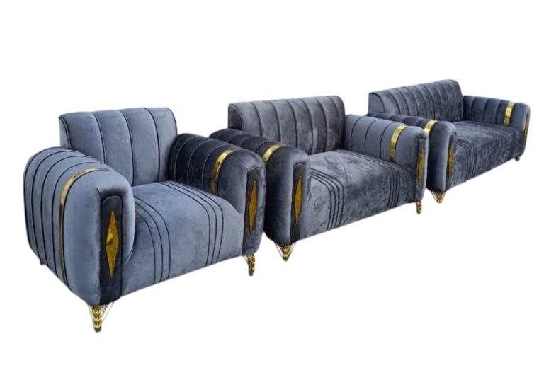 Elegant Sofa 5 Seater navy blue