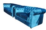 5 Seater Blue Chester Sofa