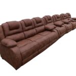 5 Seater Sofa Fiber brown