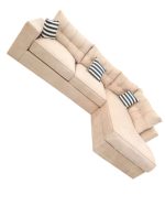 Brown L Shaped 5 Seater Sofa in Kenya