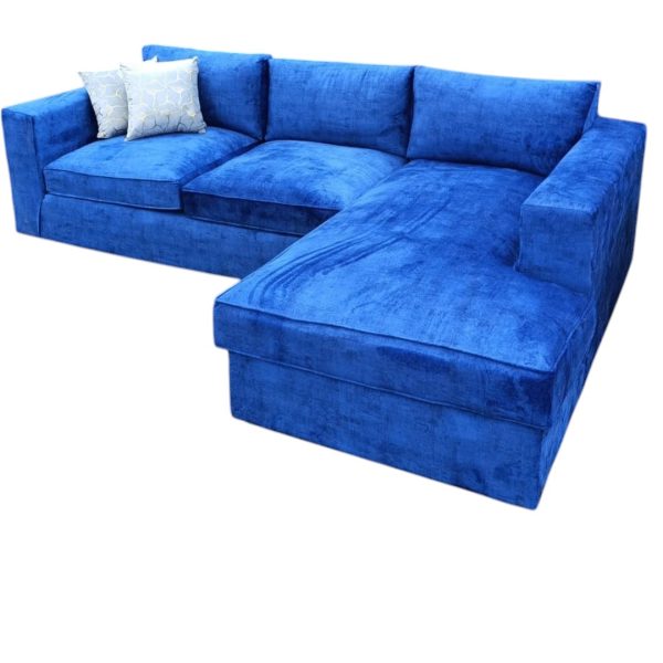 Blue L Shaped 5 Seater Sofa in Kenya