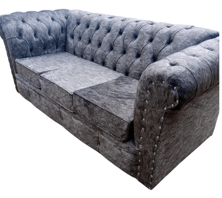 Grey 3 Seater Chester Sofa