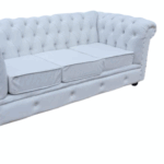 White 3 Seater Chester Sofa