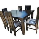 Black 6 Seater Dining Table